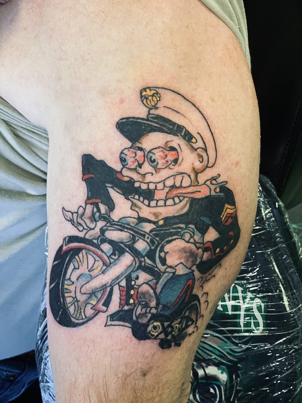 Tattoo work at Under My Skin Tattoo