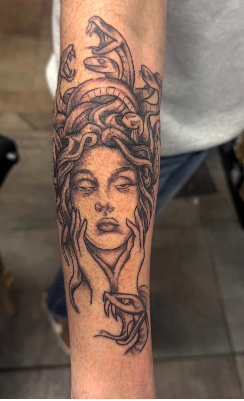 Tattoo work at Under My Skin Tattoo