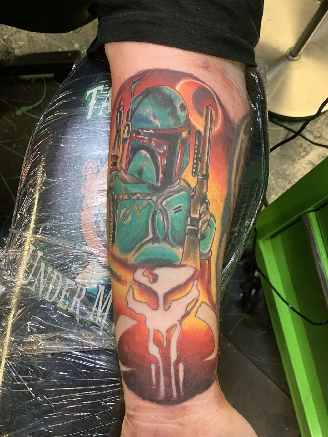 Color Boba Fett tattoo