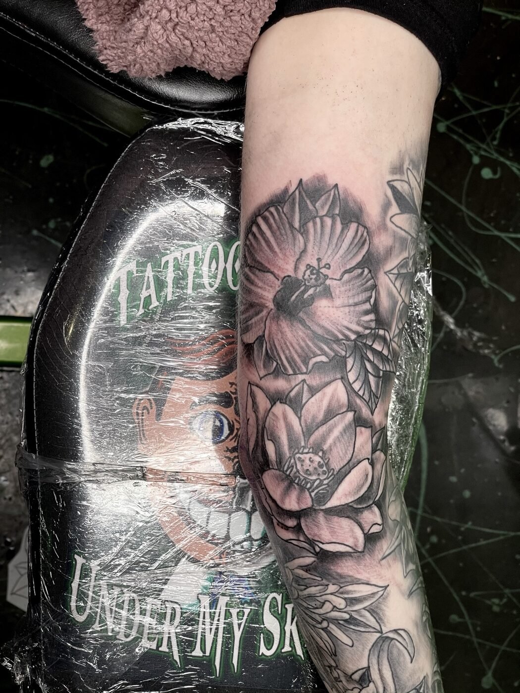 Tattoo work at Under My Skin Tattoo