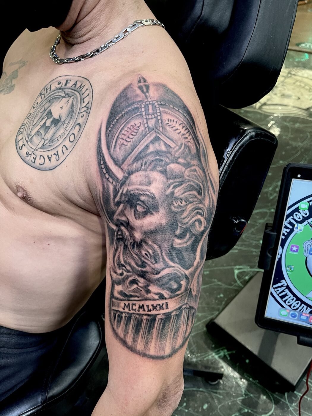 Tattoo work at Under My Skin Tattoo