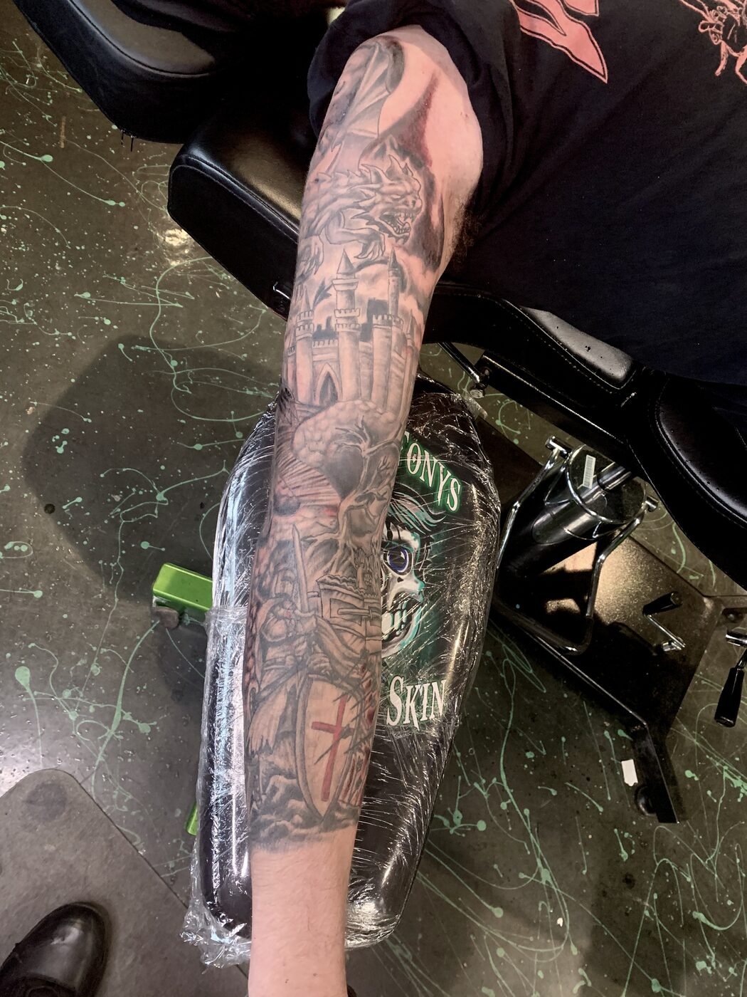Tattoo work at Under My Skin Tattoo