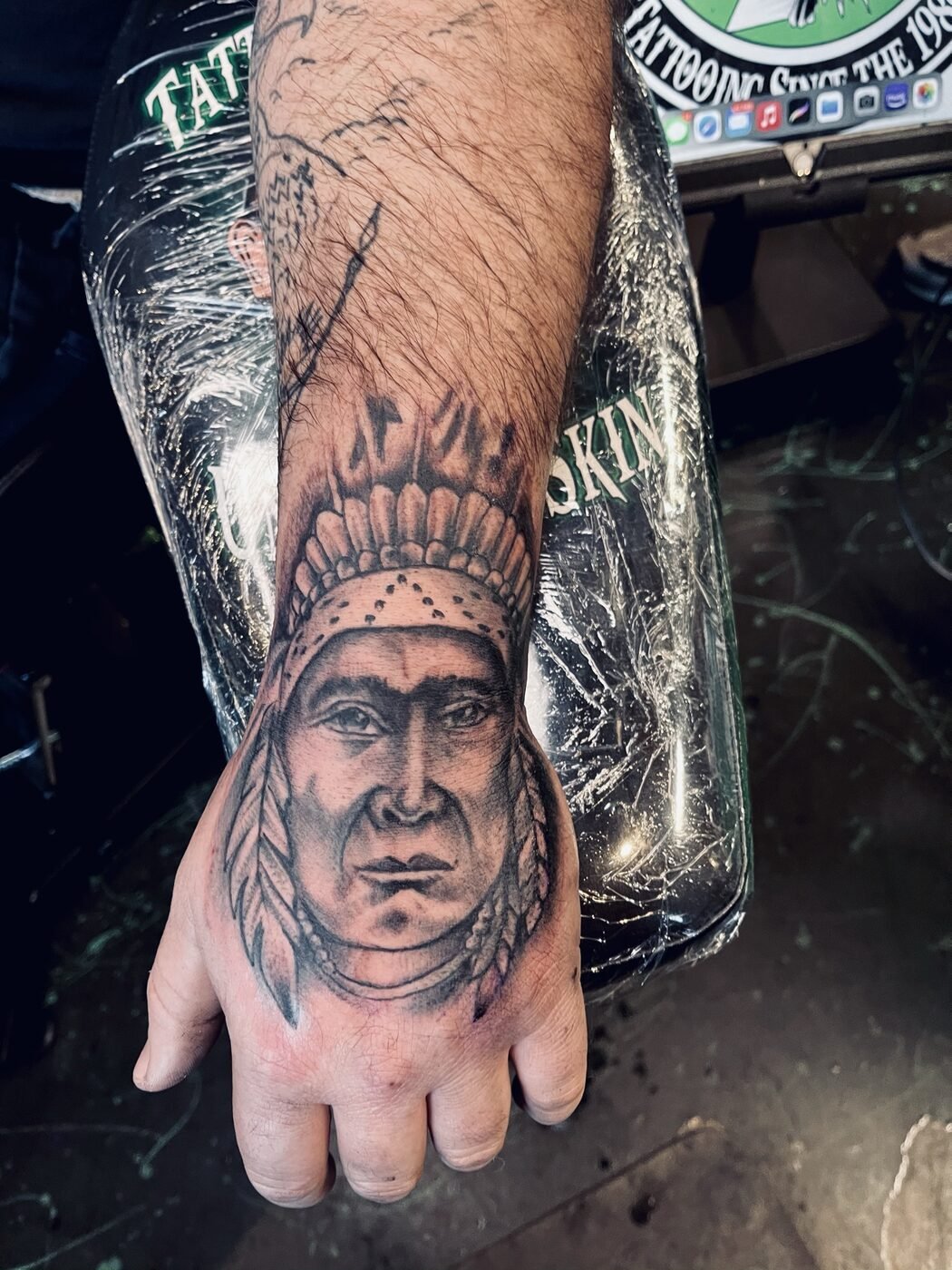 Tattoo work at Under My Skin Tattoo