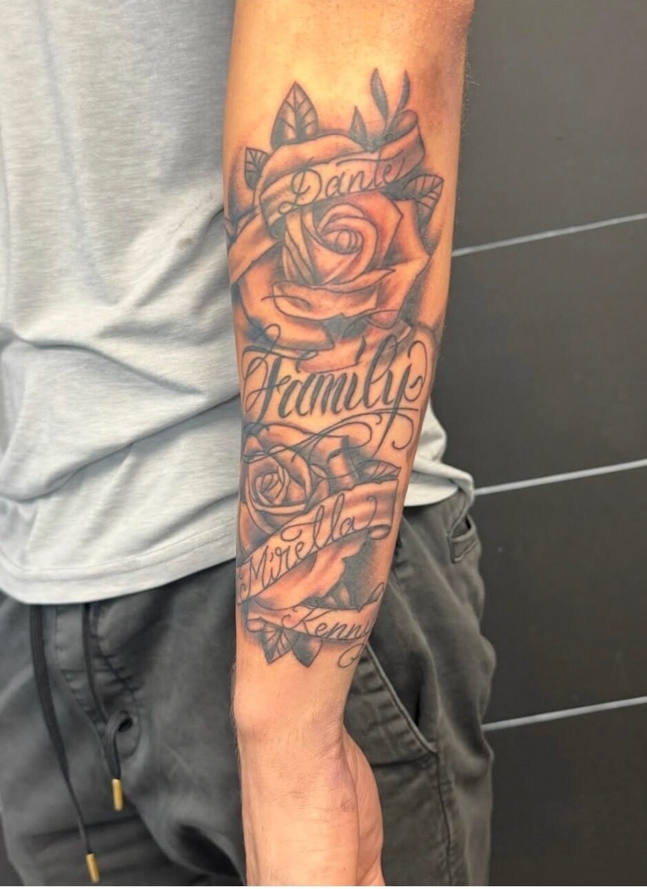 Tattoo work at Under My Skin Tattoo