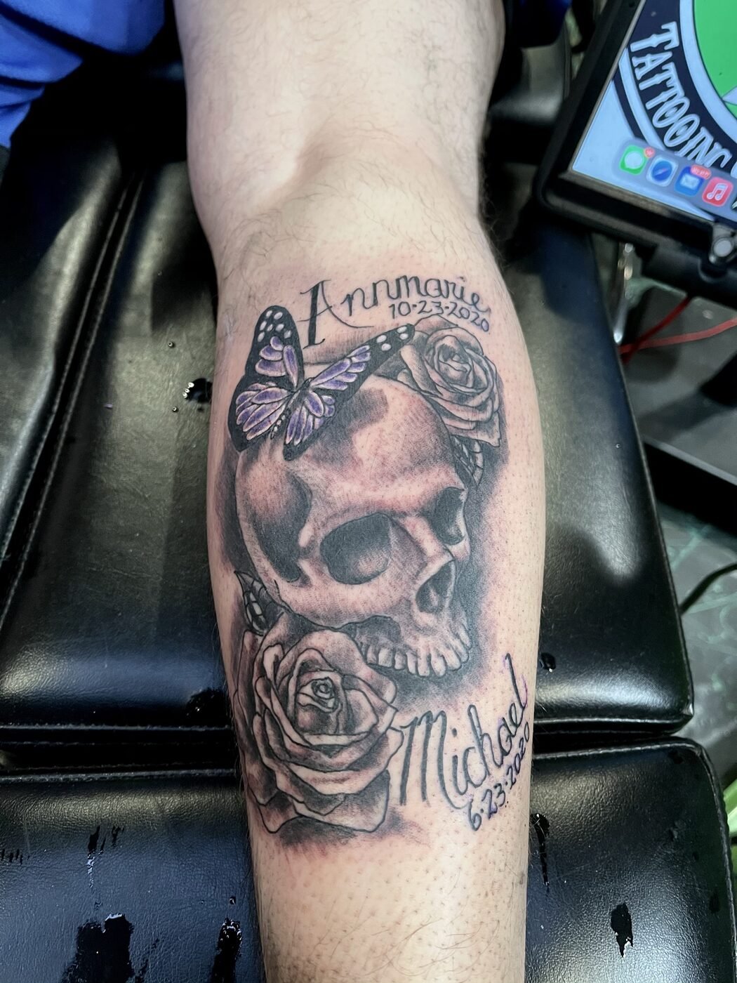 Tattoo work at Under My Skin Tattoo