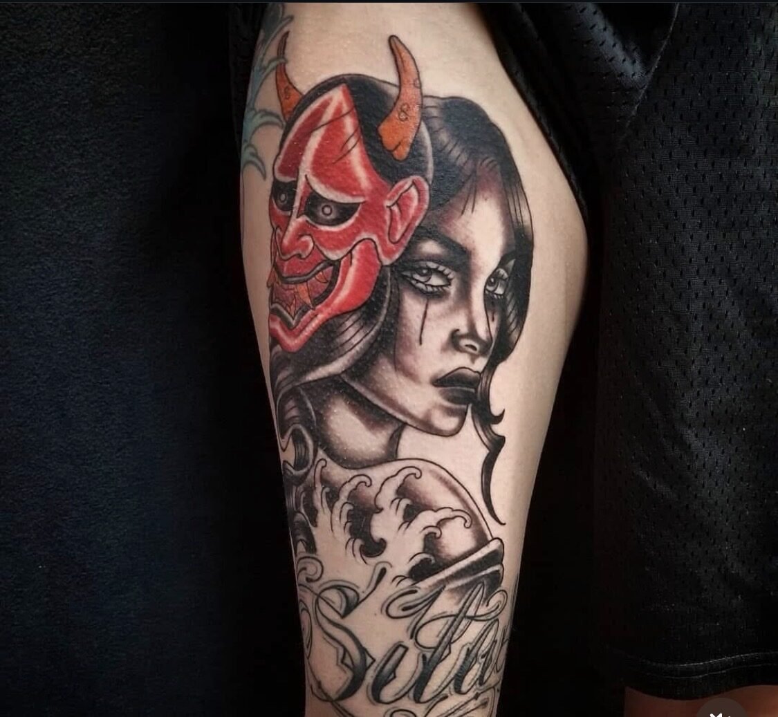 Tattoo work at Under My Skin Tattoo