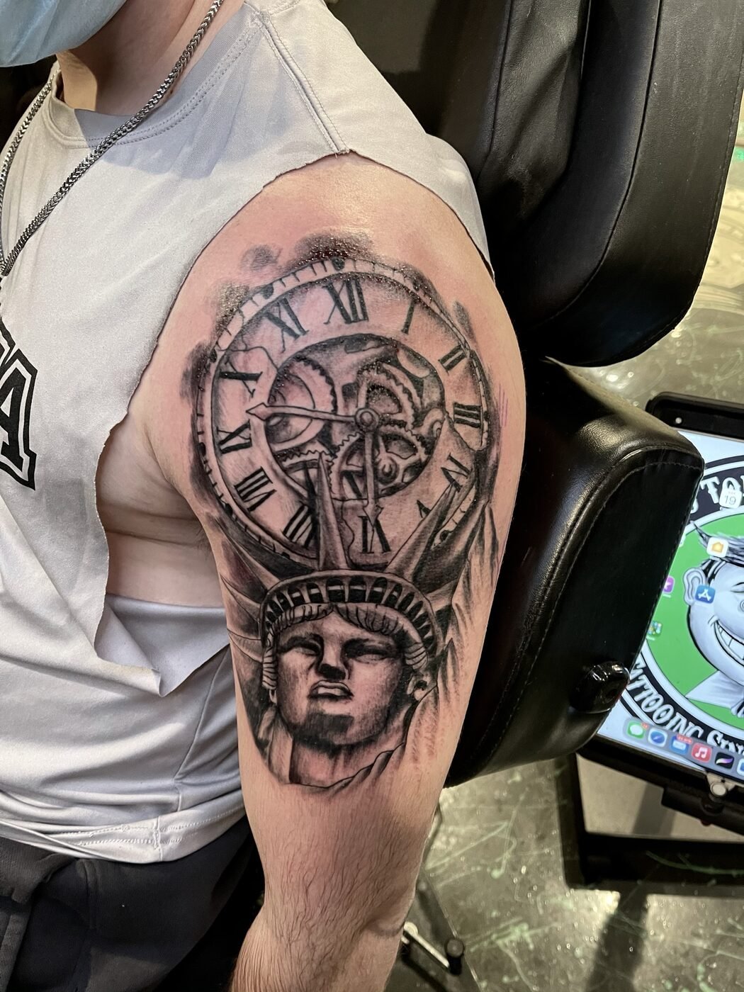 Tattoo work at Under My Skin Tattoo
